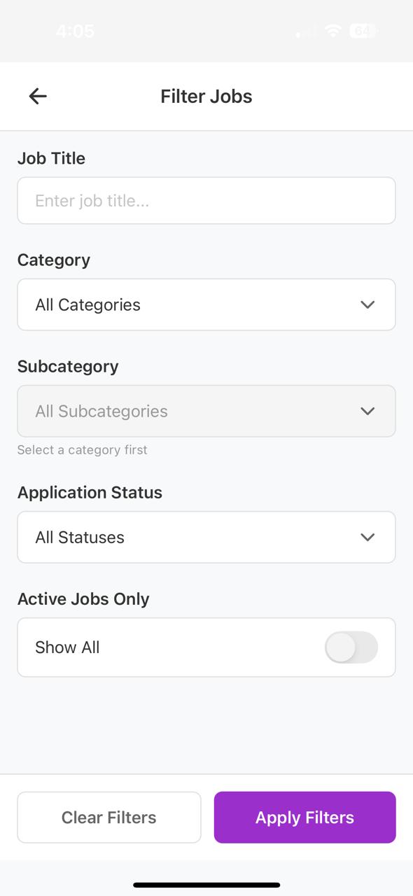 GeniusDock Mobile App - Settings Screen